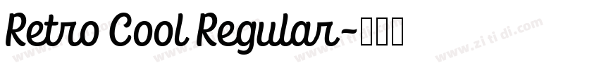 Retro Cool Regular字体转换